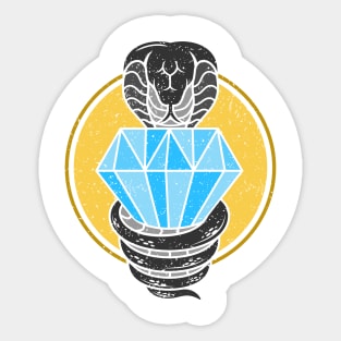 Cobra and Diamond Sticker